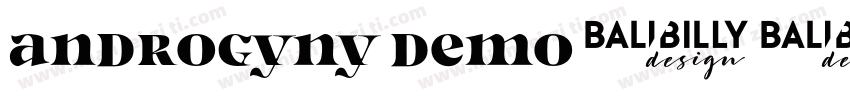 androgyny demo字体转换